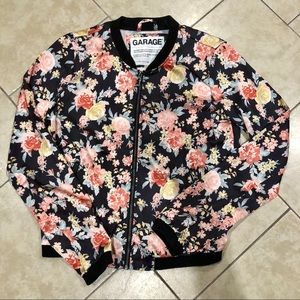 Floral bomber jacket